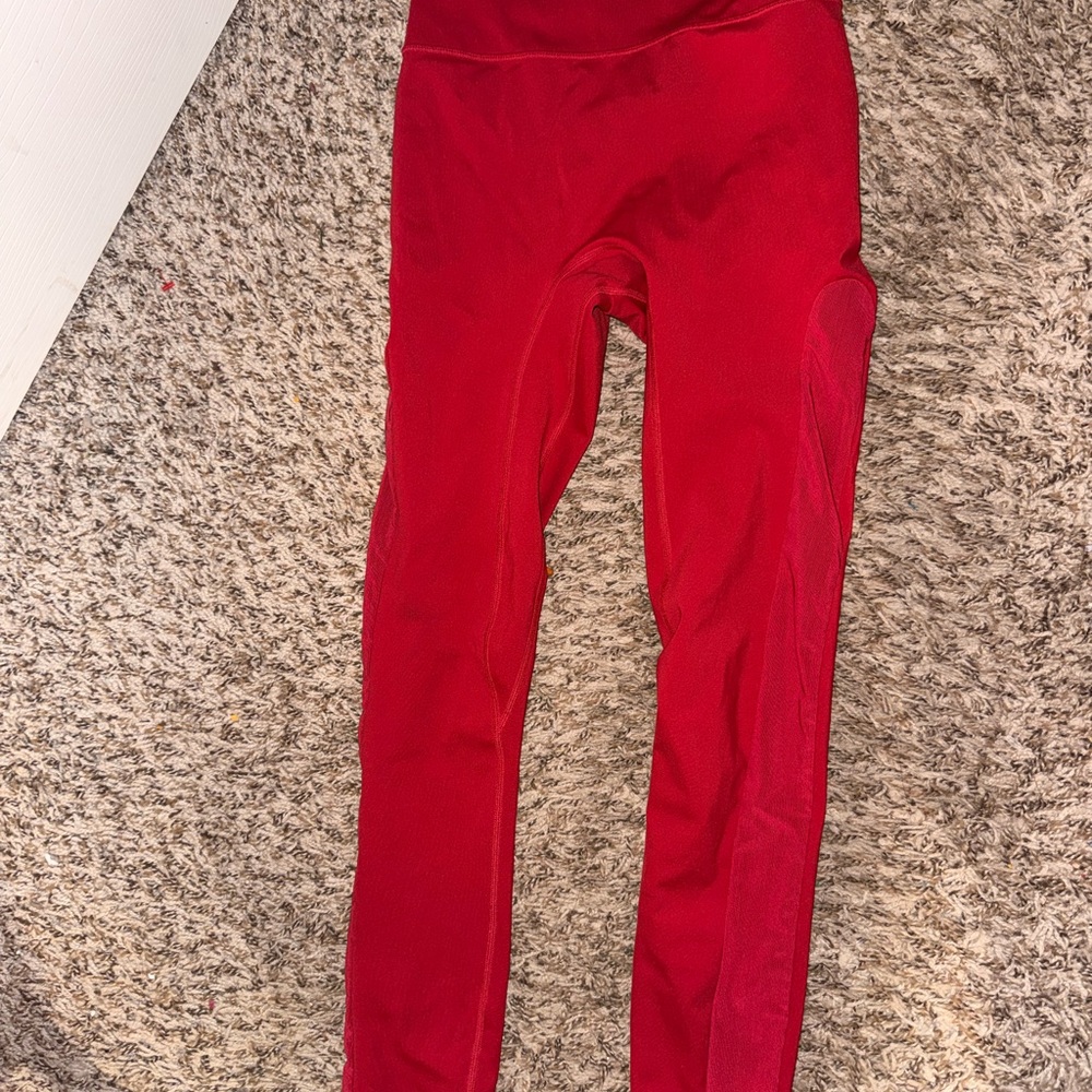 Women's Red Leggings